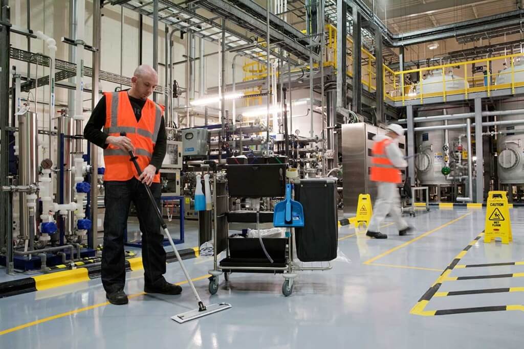 Factory Floor Cleaning